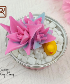 Khuôn silicon hình sen đá nhánh