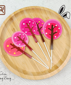 Set 5 que cắm hình cây xanh