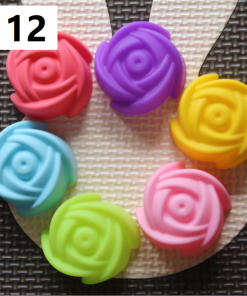 Combo 10 khuôn silicon hoa hồng