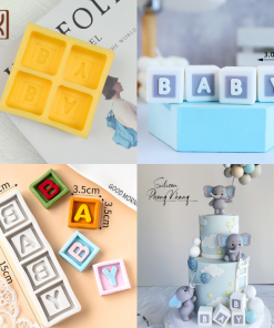 Khuôn silicon chữ baby