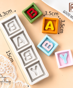 Khuôn silicon chữ baby