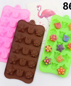 Khuôn silicon hoa tulip